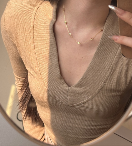NECKLACES - moon of lucky clover