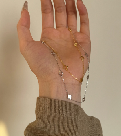NECKLACES - moon of lucky clover