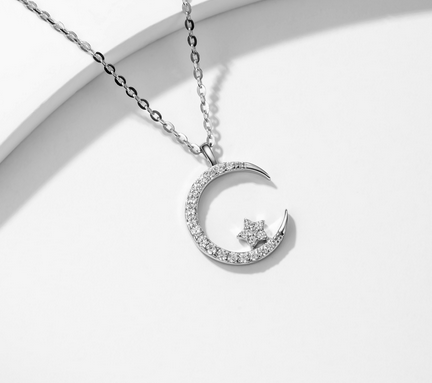 NECKLACES - Moon with star