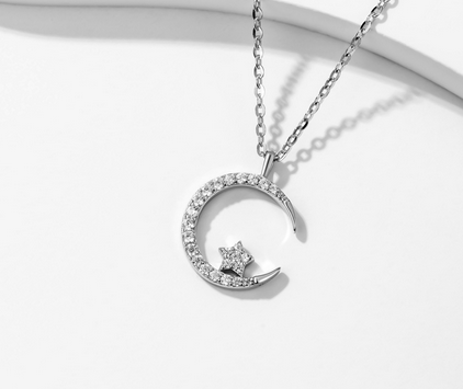 NECKLACES - Moon with star