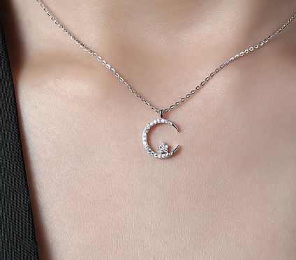 NECKLACES - Moon with star