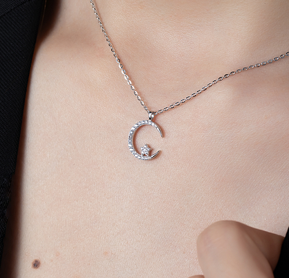 NECKLACES - Moon with star