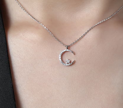 NECKLACES - Moon with star